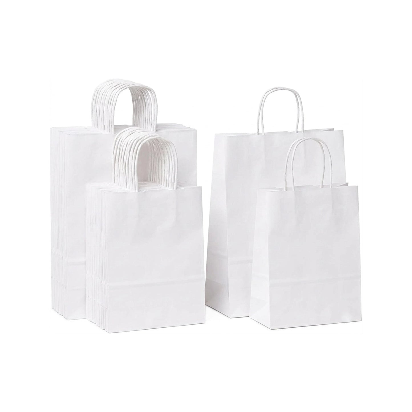 Bolsa de papel anónima asa rizada