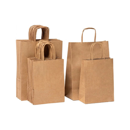 Bolsa de papel anónima asa rizada