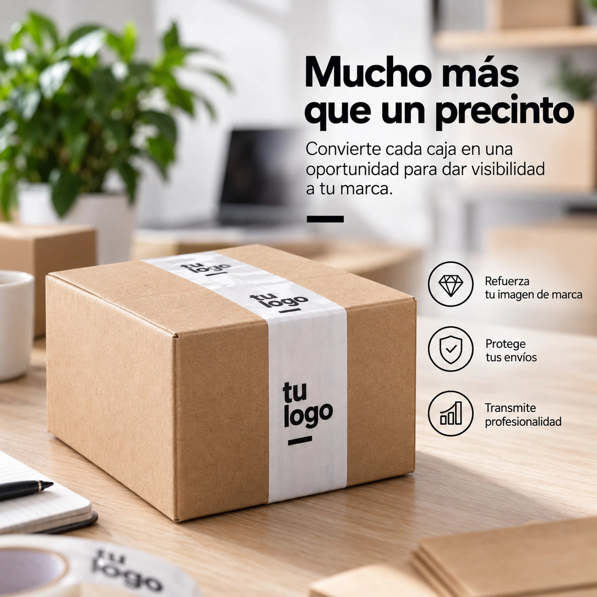 Cinta de embalar personalizada con logo