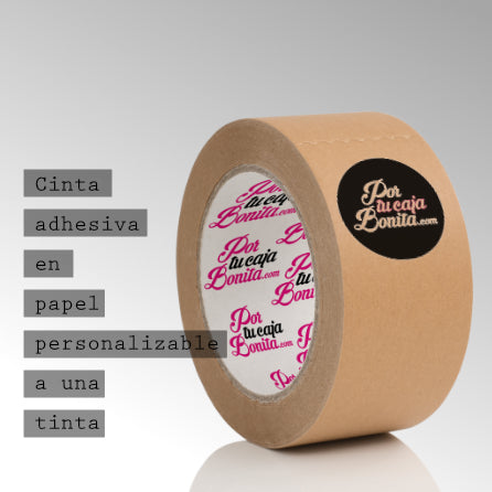 Cinta adhesiva personalizada en papel Kraft Eco Line