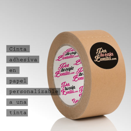 rollo precinto kraft impreso
