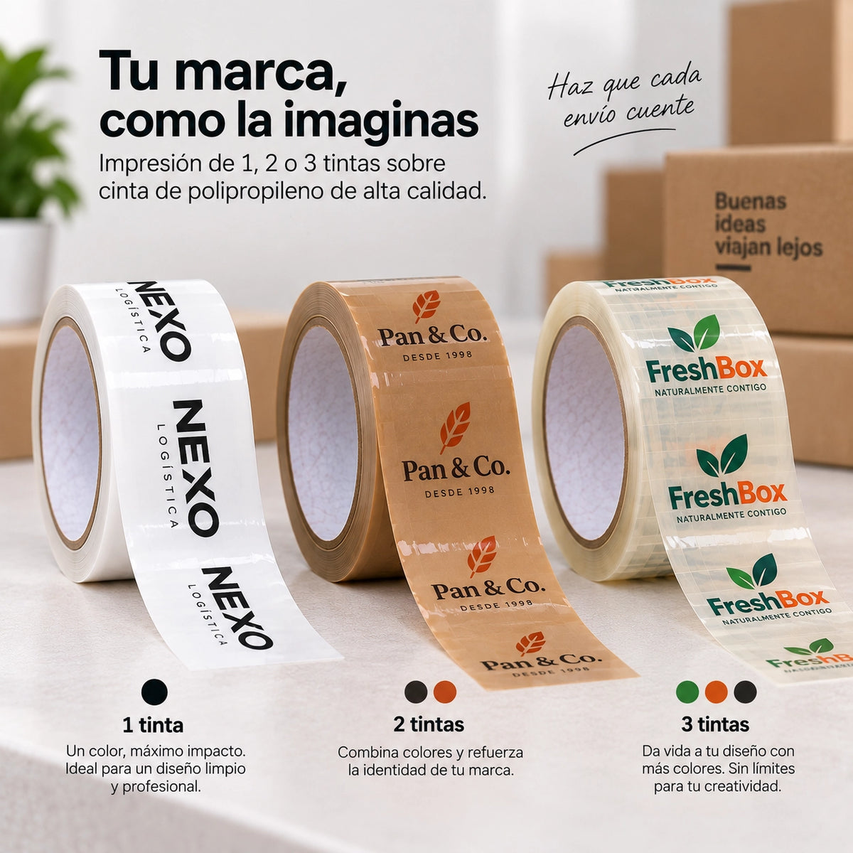 Cinta de embalar personalizada con logo